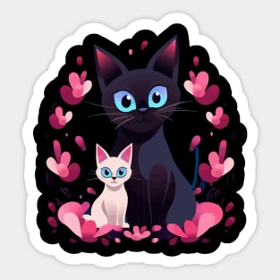 Siamese Cat Mothers Day Sticker